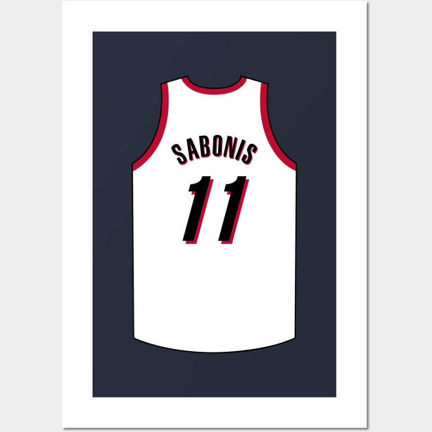 Arvydas Sabonis Portland Jersey Qiangy Wall Art by qiangdade